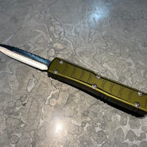 Microtech Ultratech Stepside OD Green D/E Satin F/S