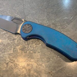 Curtiss Custom Knives F3 Medium Spanto Non-Flipper SLIM Blue