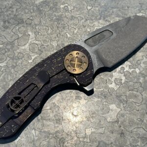 Curtiss Custom Knives Compact F3 Wharny Flipper Rootbeer PM Milling