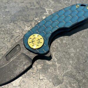 Curtiss Custom Knives Compact F3 Slicer Flipper Aqua PM Milling