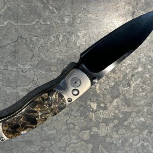 Santa Fe Stoneworks El Rey Obsidian Abalone Bronze w/DLC Blade