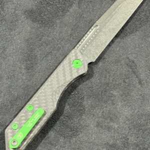 Heretic Knives Jinn Toxic Green Carbon Fiber DLC
