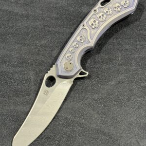 Olamic Cutlery Wayfarer Mouflon Damascus Handcarved