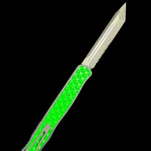 Heretic Knives Cleric 2 DLC Tanto Serrated Toxic Green