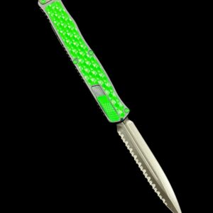 Heretic Knives Cleric 2 DLC D/E Serrated Toxic Green
