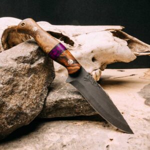 Half Face Blades Pointman - Desert Ironwood/Black G10/Sugi Tru-Stone