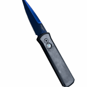 Pro-Tech Godson Black Handle with Saphire Blue Blade