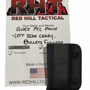 RTS - Glock PCC Magazine Pouch - Black / EMT Red