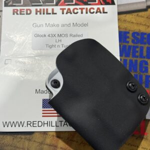 RTS - Glock 43x MOS - LH - Tight N Tuck - Mild Cut - Black/White