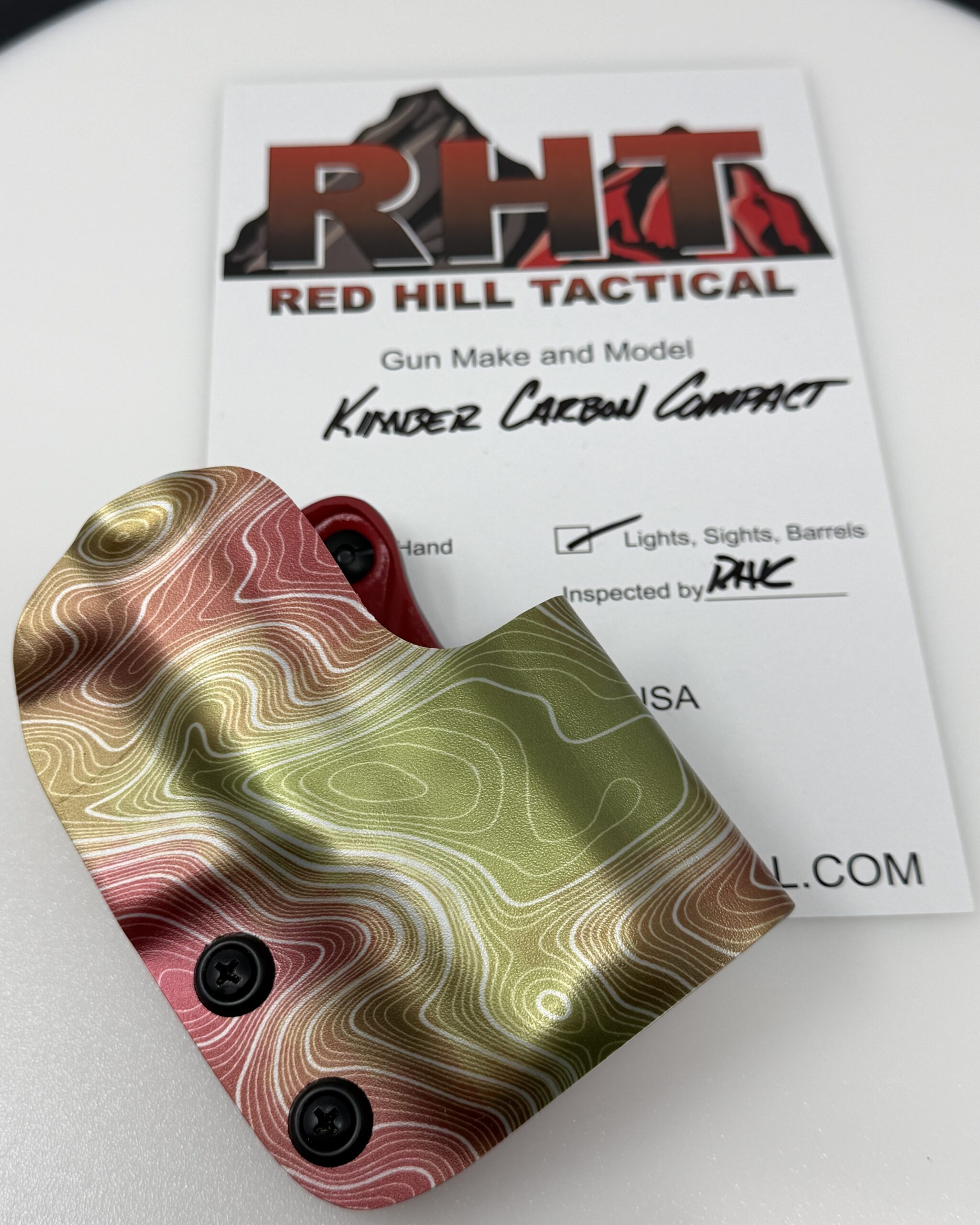 Kimber Carbon Compact Holster Chrome Topo Red