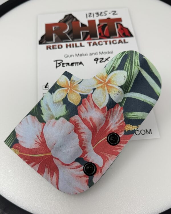 beretta 92x Hawaiian Flowers on Black