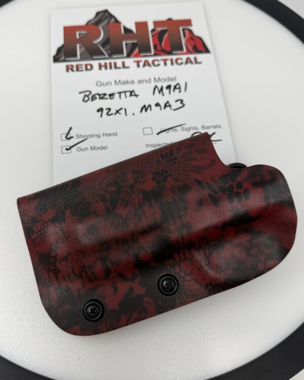 RTS - Holster for Beretta 92xi - 3 Gun - Kryptek Blood Red