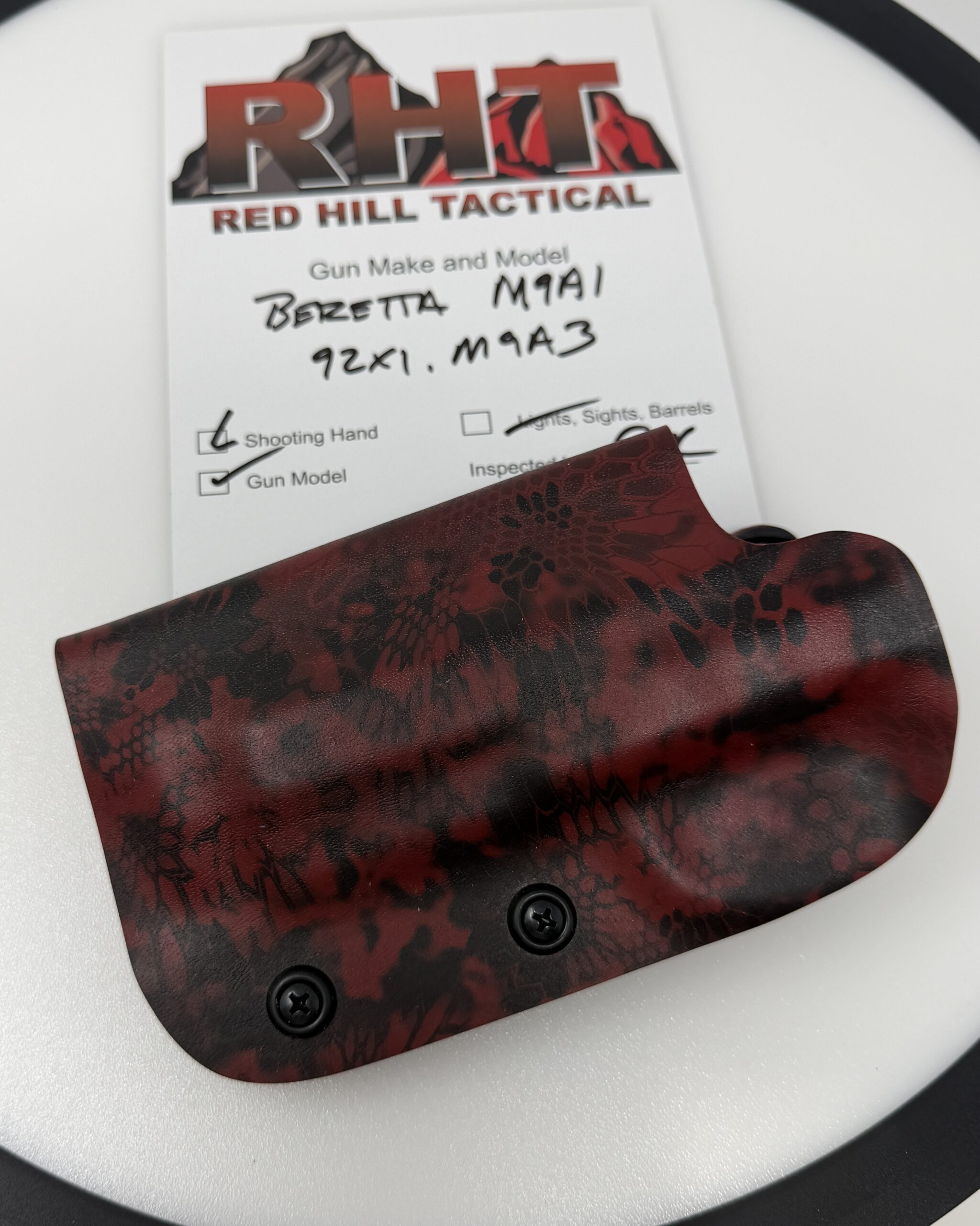 RTS - Holster for Beretta 92xi - 3 Gun - Kryptek Blood Red