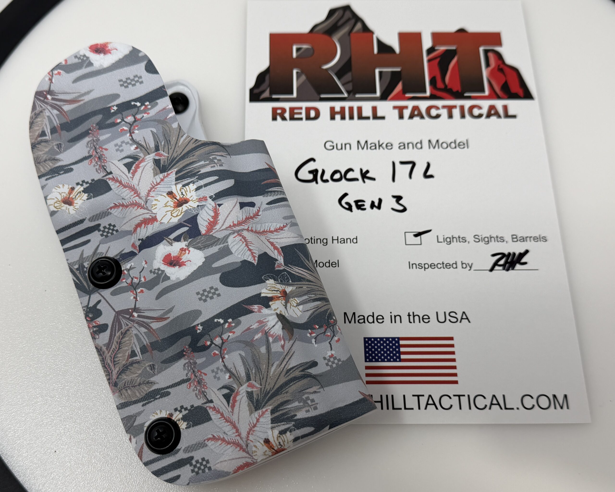 RTS - Holster for Glock 17L - RH - Competition - Exotic Flowers