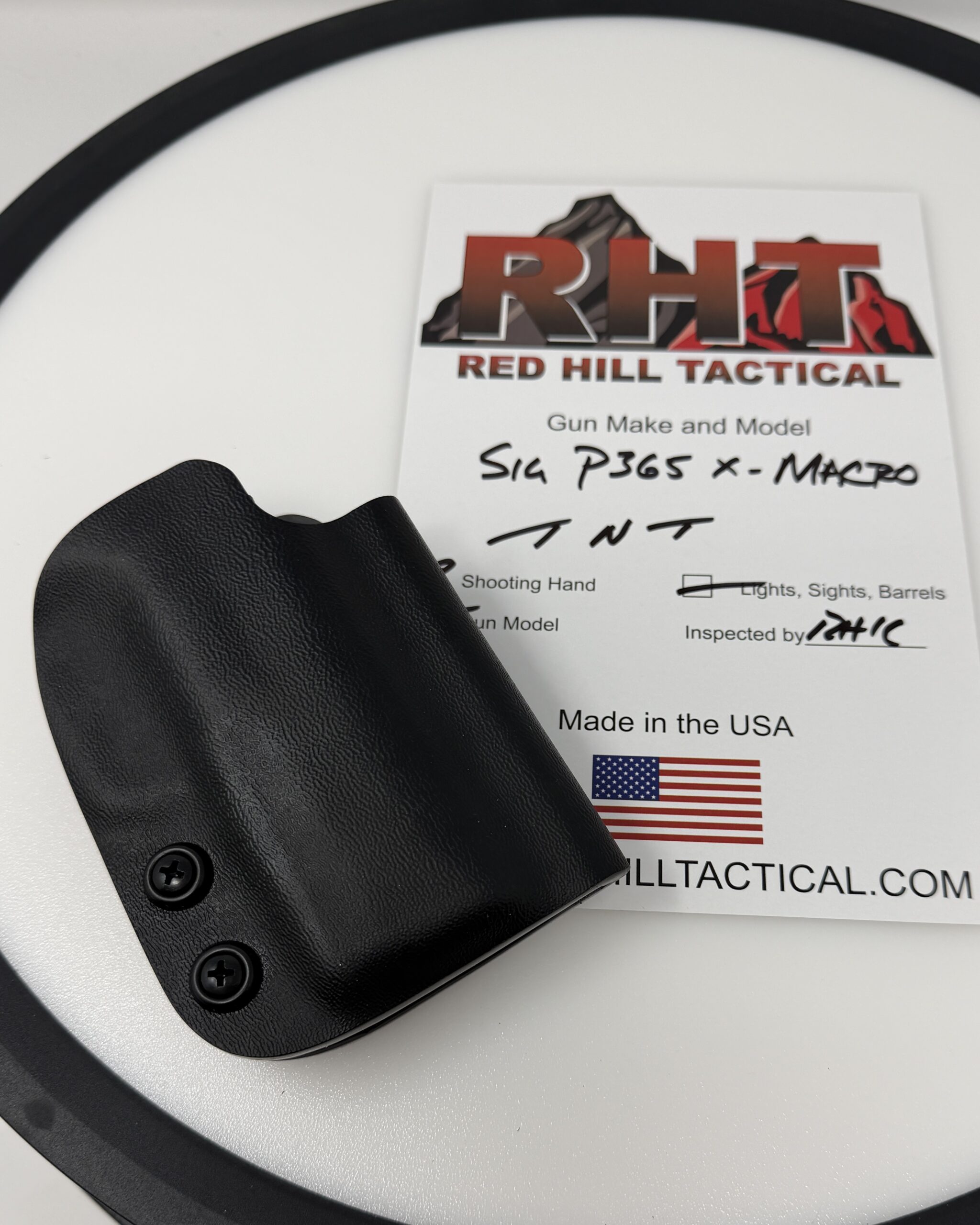 RTS - Sig P365 X-Macro Holster - RH - Tight N Tuck- OWB - Black