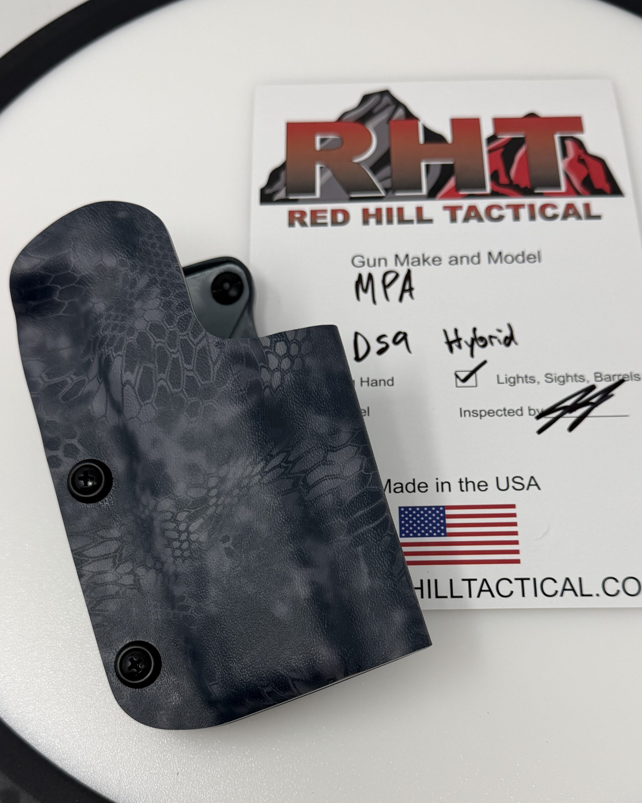 RTS MPA DS9 with atlas rest Competition Holster - Right Hand - Kryptek Typhon